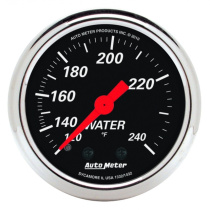 Vattentempmätare 52mm 120-240ºF DESIGNER BLACK